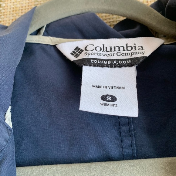 Columbia Sportswear Lightweight Womens Jacket Coat Size Small Blue Rain Coat - Picture 3 of 4